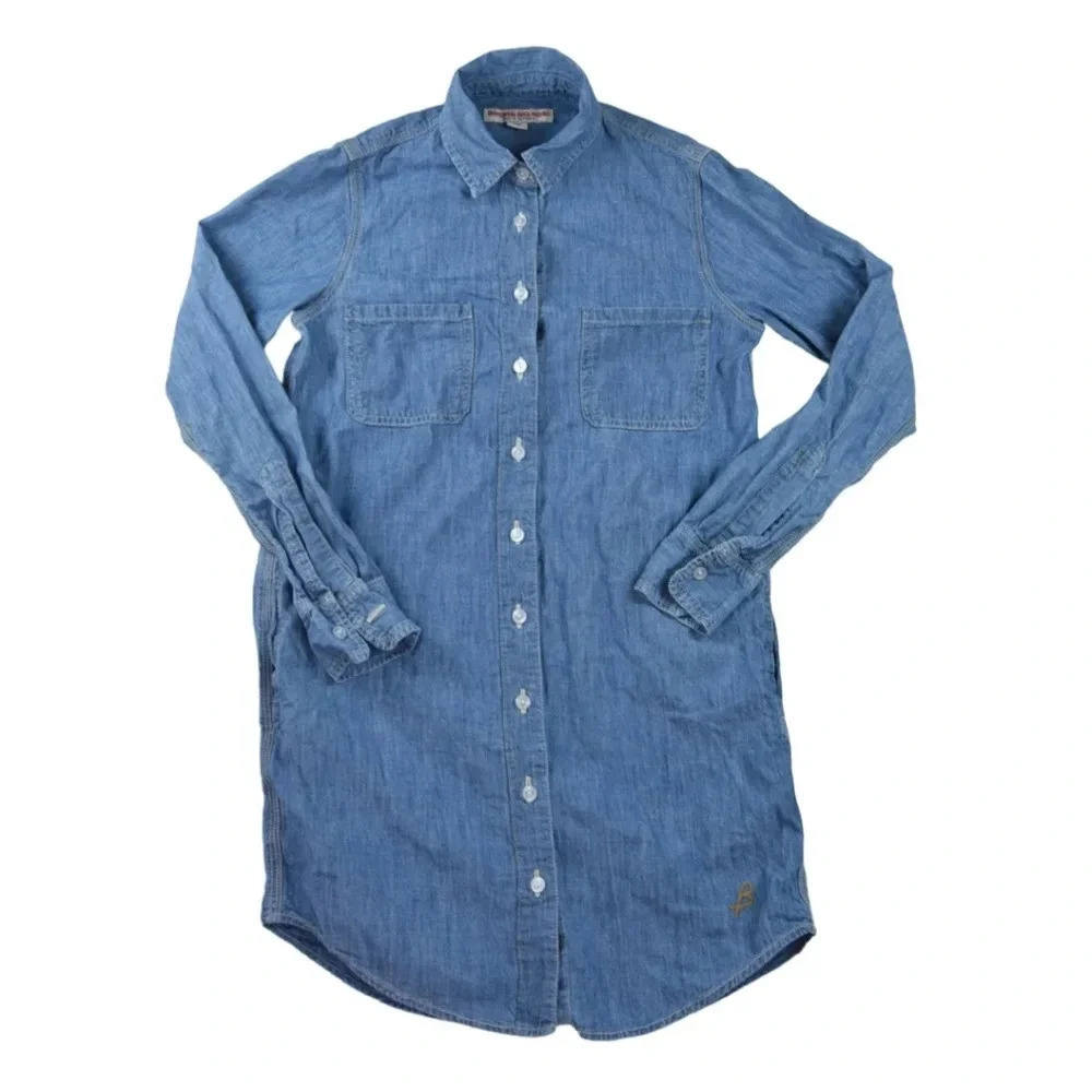 Birdwell Beach Britches || Women's Chambray Denim Dress XS *No Belt*